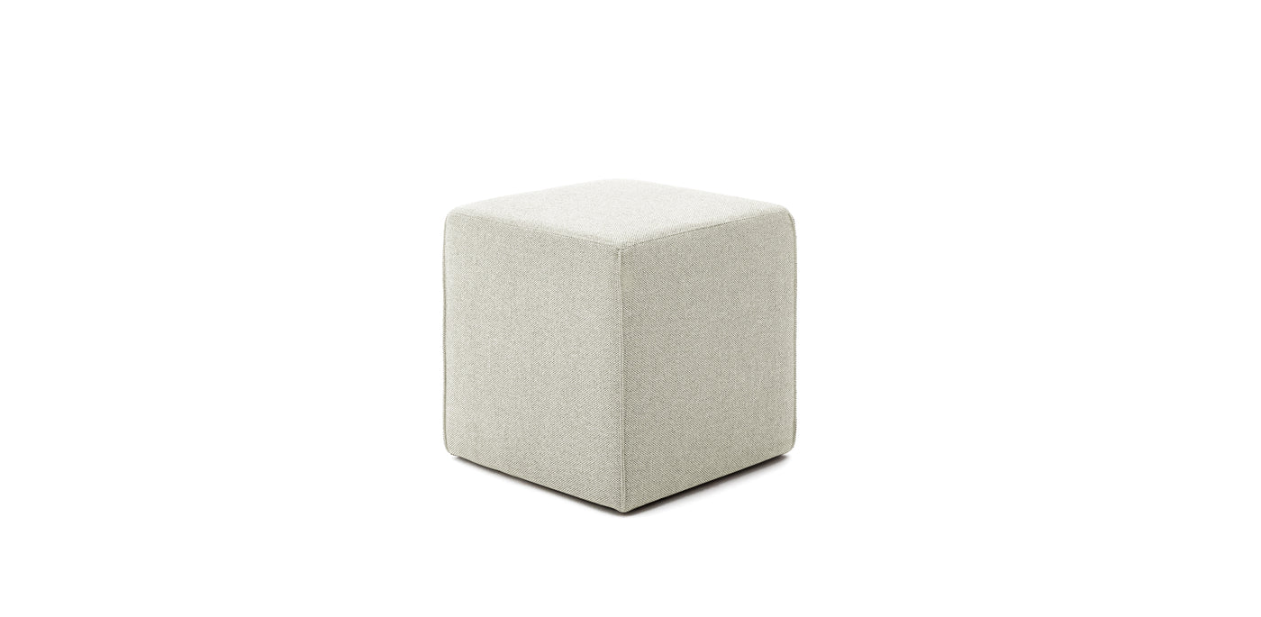 Kube Linen Pouf