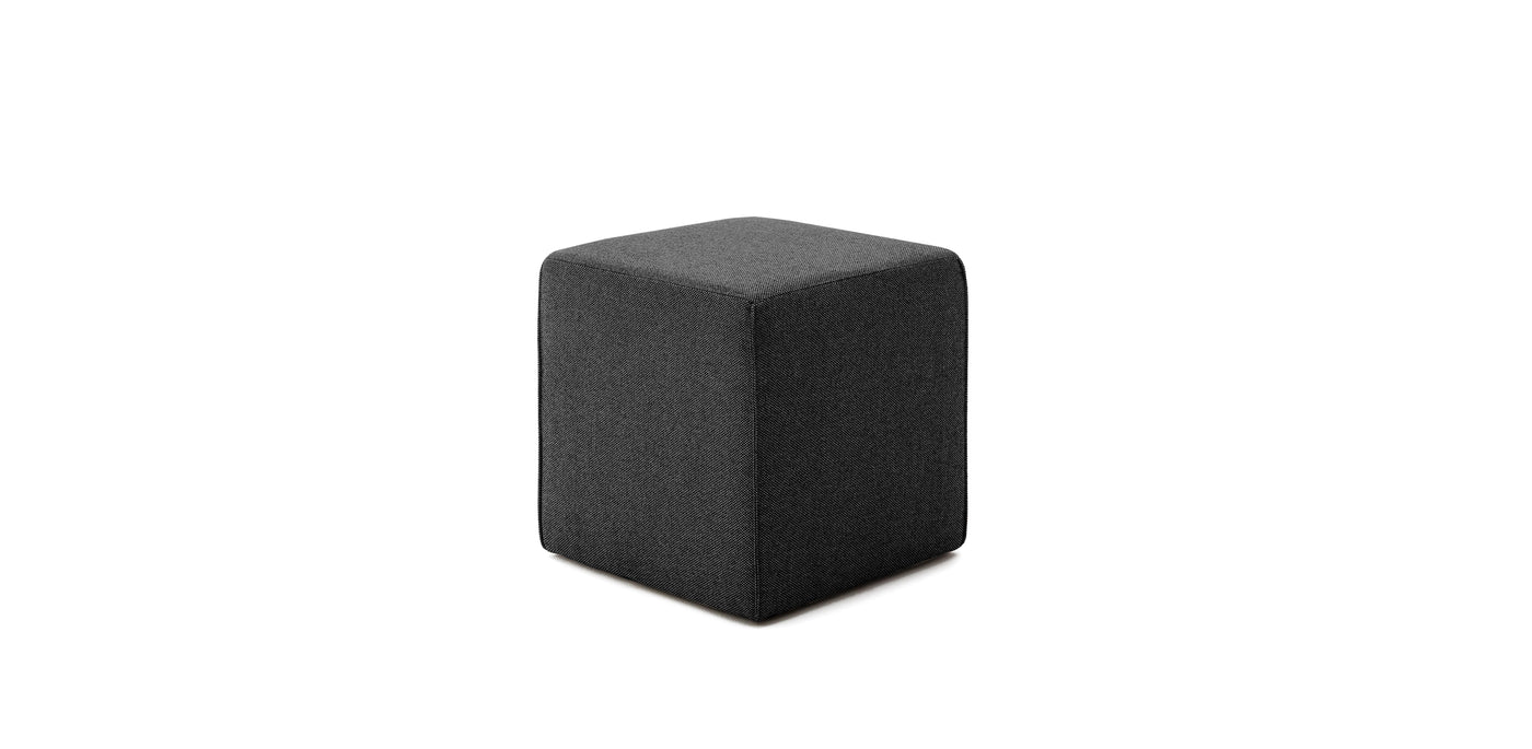 Kube Linen Pouf