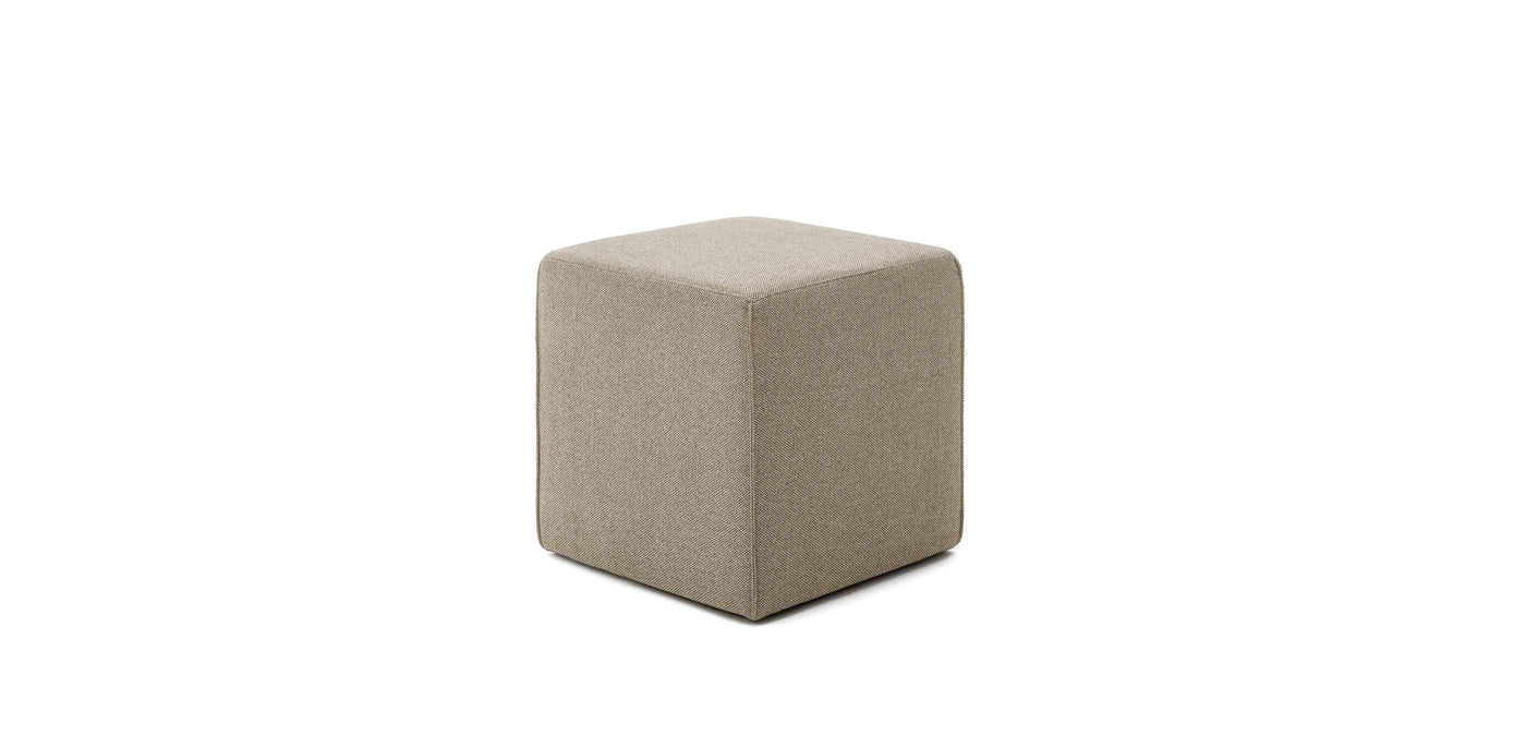 Kube Linen Pouf