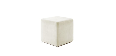 Kube Velvet Pouf
