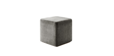 Kube Velvet Pouf