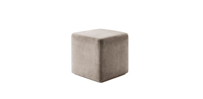 Kube Velvet Pouf