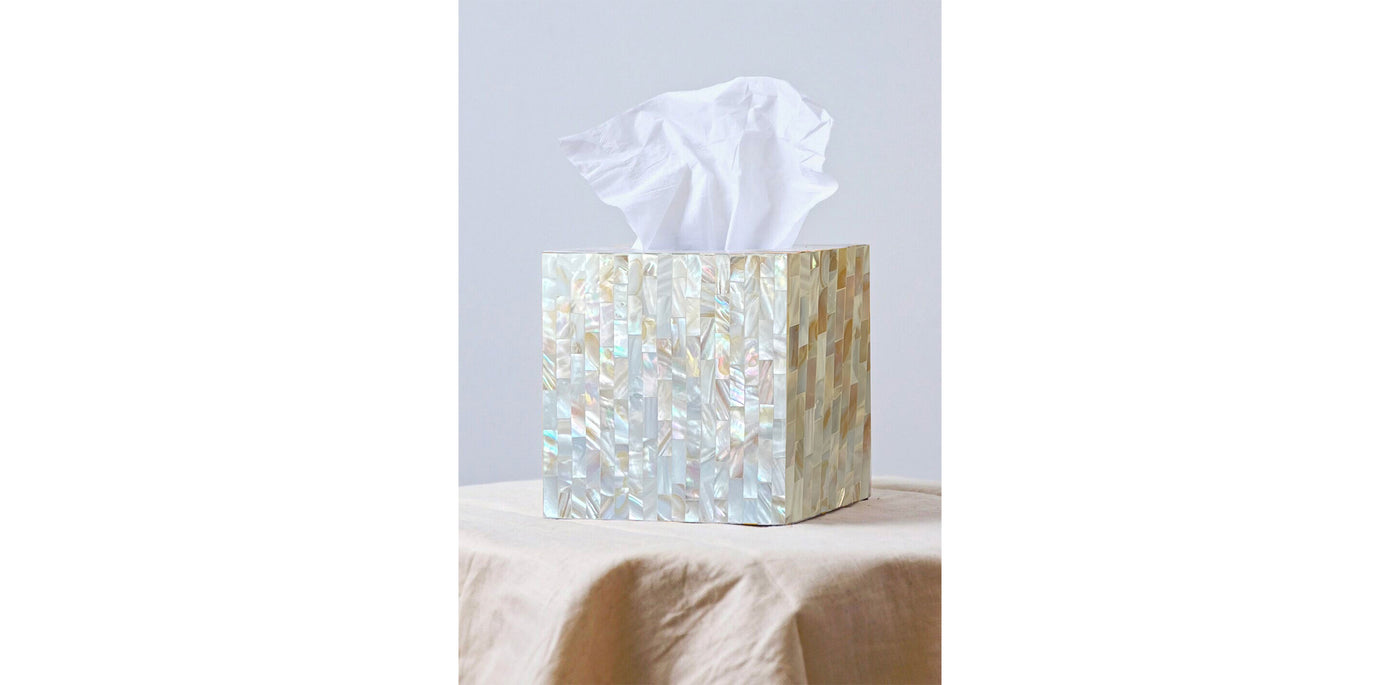 All Pearly Square Tissue Box