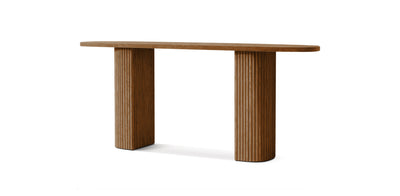 Flute Natural Veneer Console