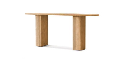 Flute Natural Veneer Console