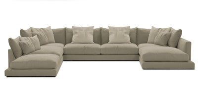 Mainland 386 Linen U-shape Sofa