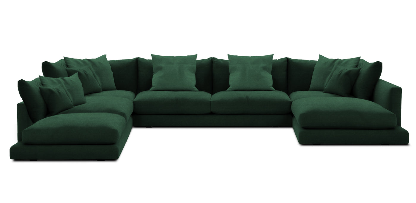 Mainland 386 Velvet U-shape Sofa