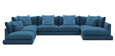 Mainland 386 Velvet U-shape Sofa