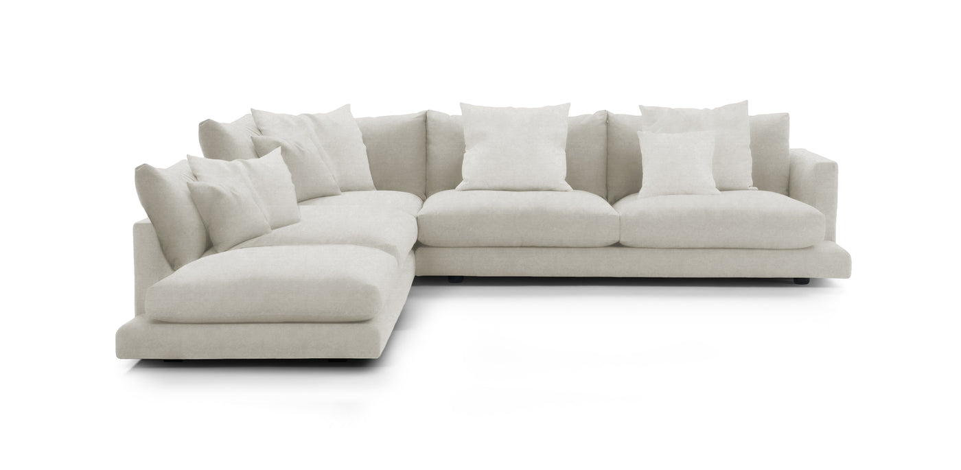 Mainland Large Velvet L-shape Sofa