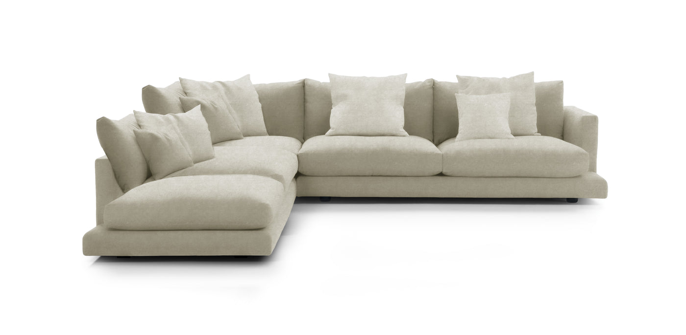 Mainland Large Velvet L-shape Sofa