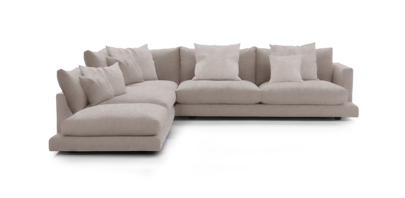 Mainland Large Velvet L-shape Sofa