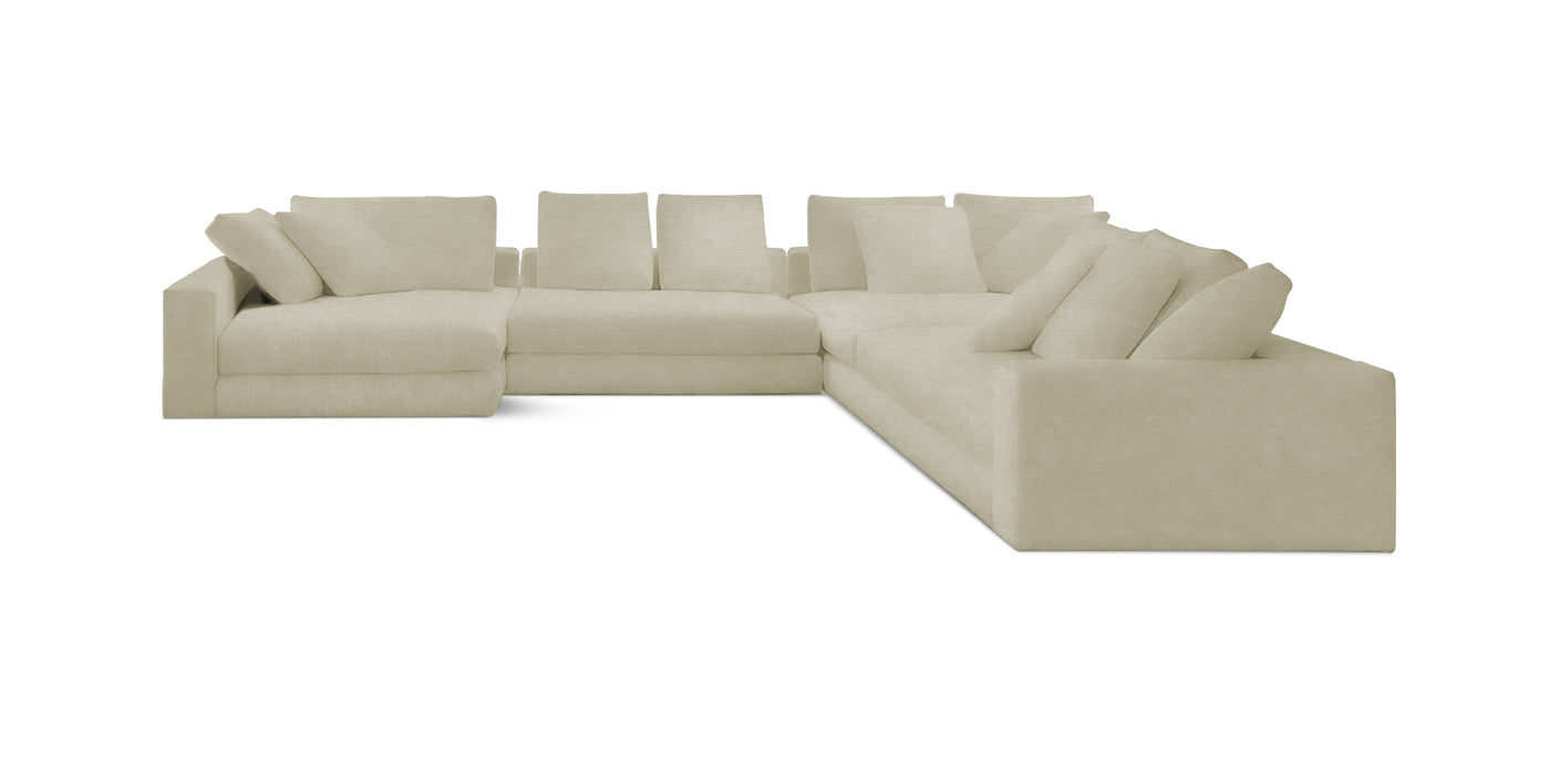 Manhattan 343 Velvet U-shape Sofa