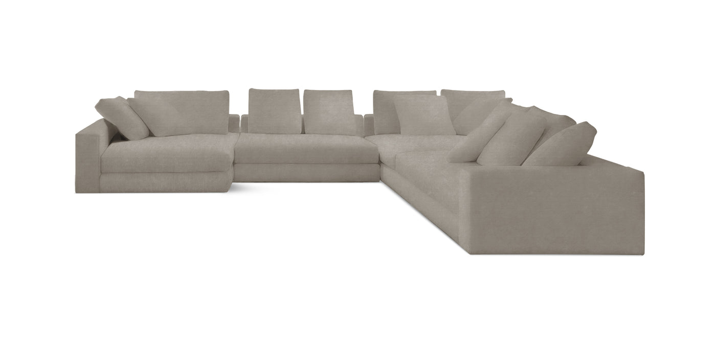 Manhattan 343 Velvet U-shape Sofa