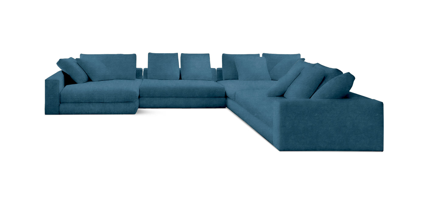 Manhattan 343 Velvet U-shape Sofa