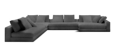 Manhattan 396 Velvet U-shape Sofa