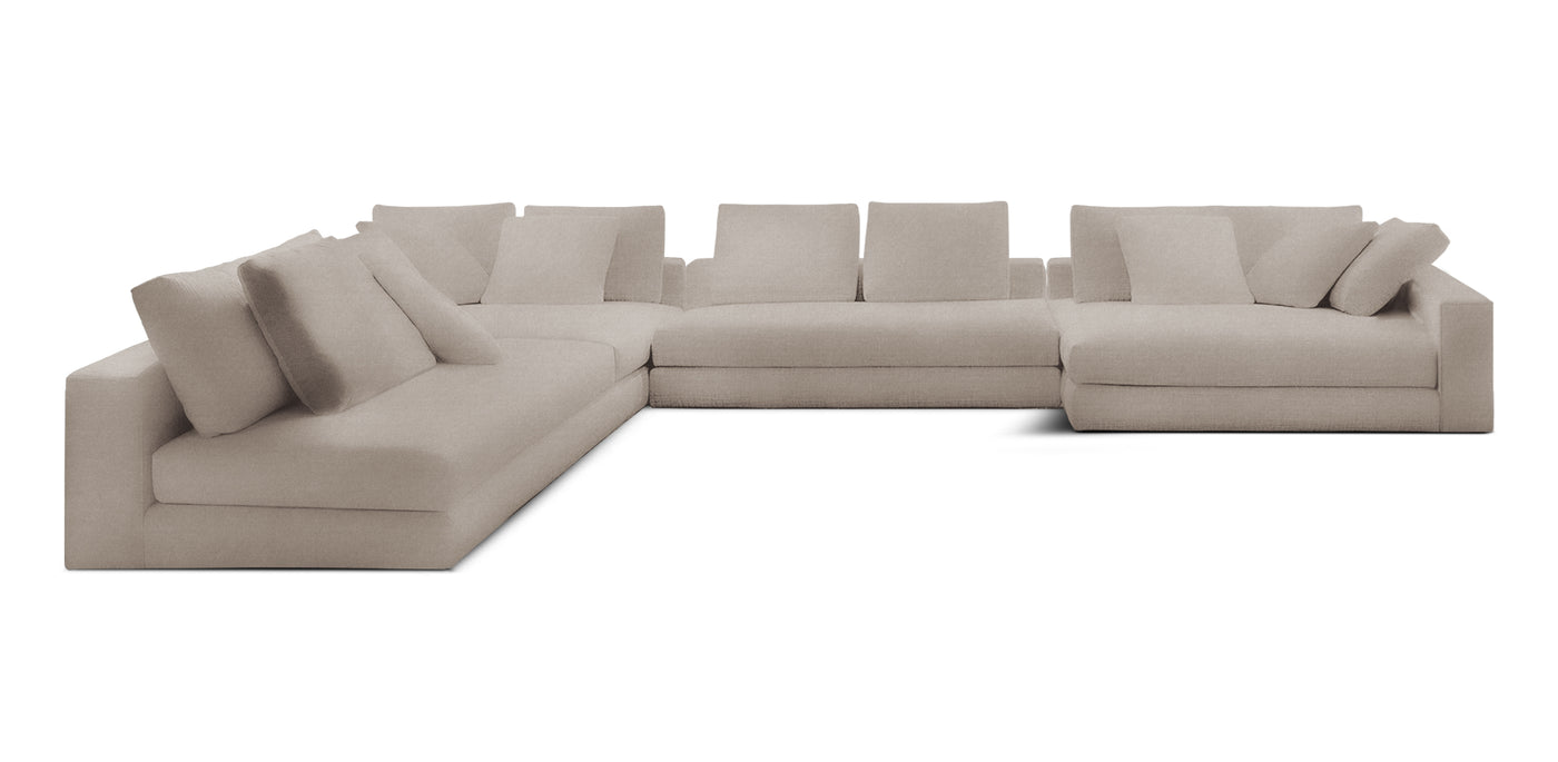 Manhattan 396 Velvet U-shape Sofa