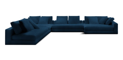 Manhattan 396 Velvet U-shape Sofa