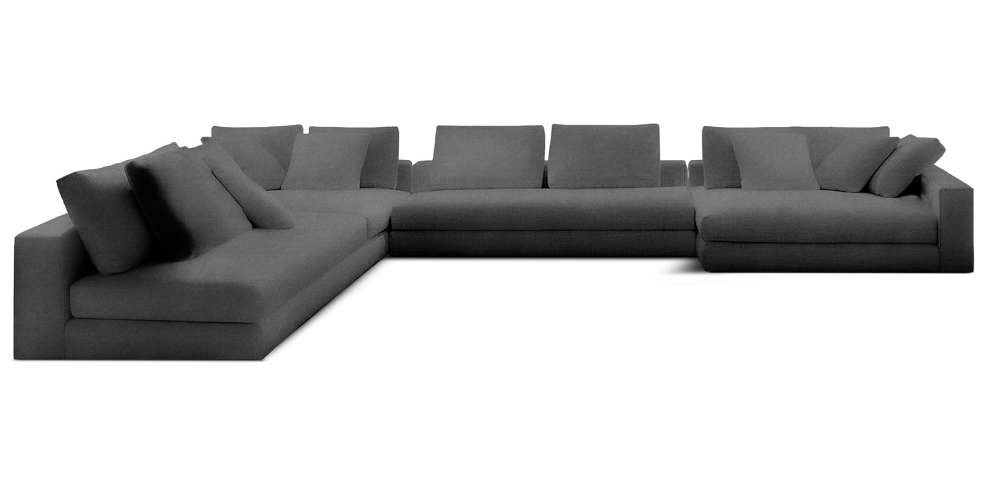 Manhattan 425 Velvet U-shape Sofa