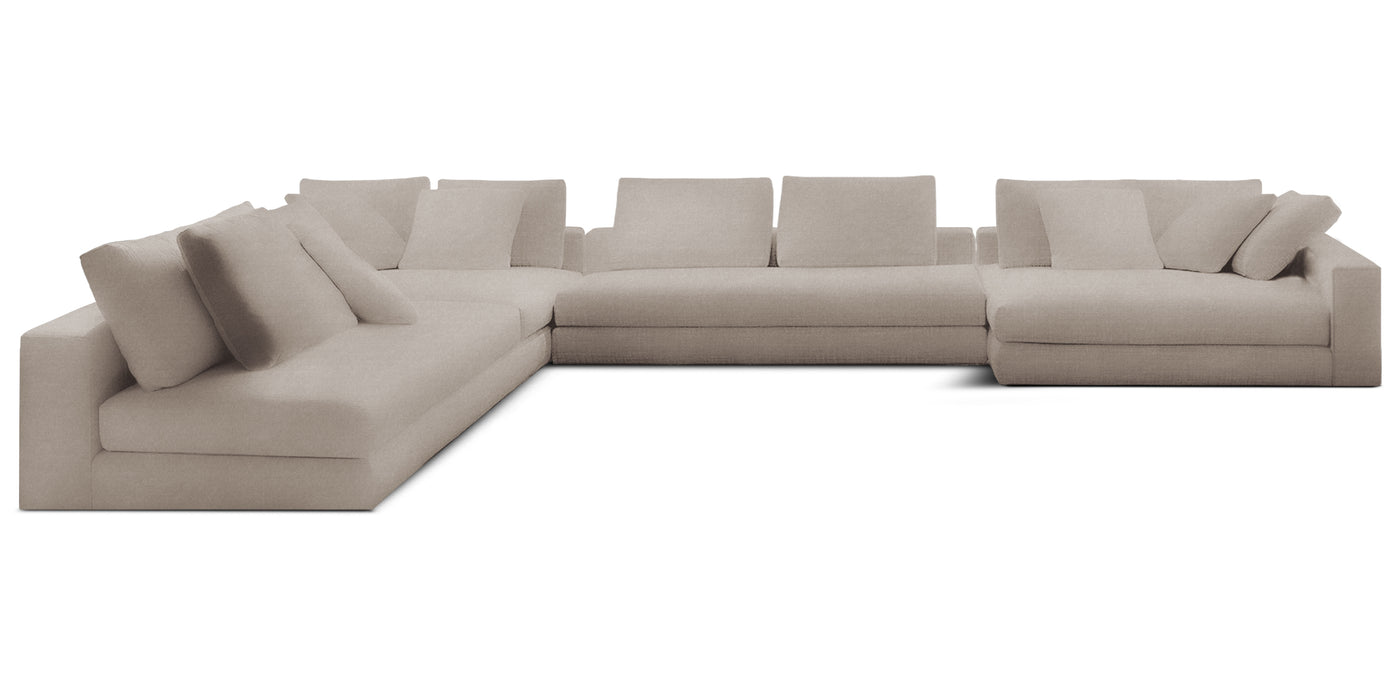 Manhattan 425 Velvet U-shape Sofa