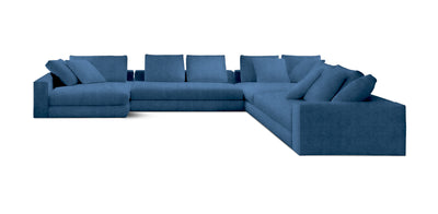 Manhattan 343 Velvet U-shape Sofa