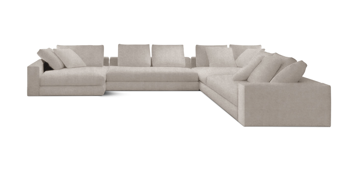 Manhattan 343 Velvet U-shape Sofa