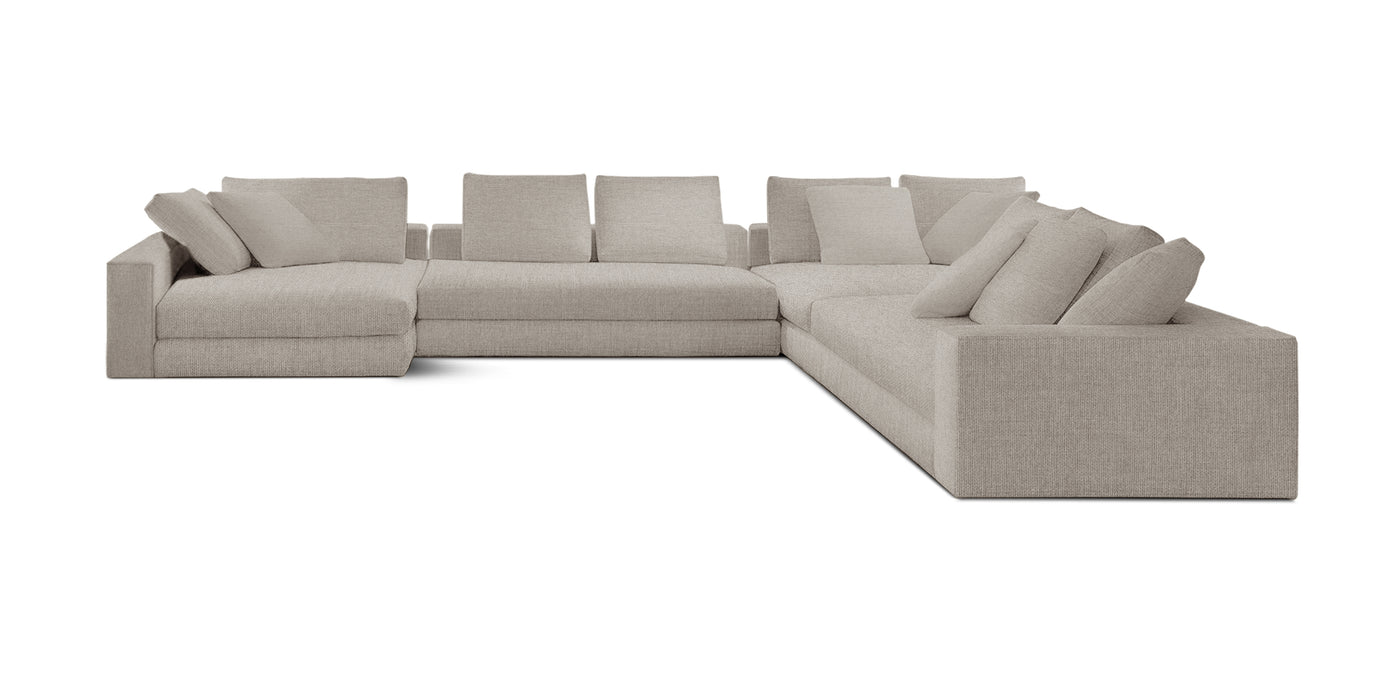 Manhattan 343 Linen U-shape Sofa