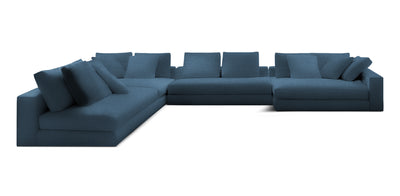 Manhattan 396 Linen U-shape Sofa