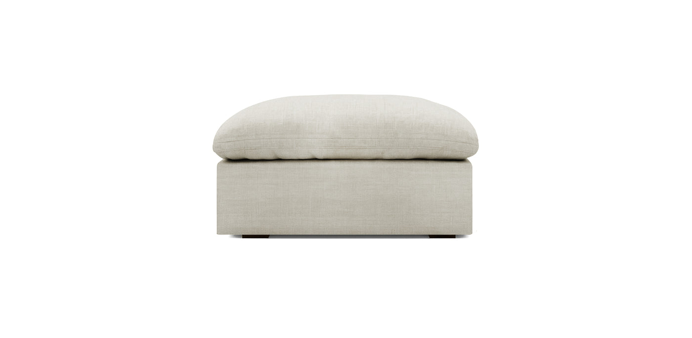 Mellow Linen Pouf