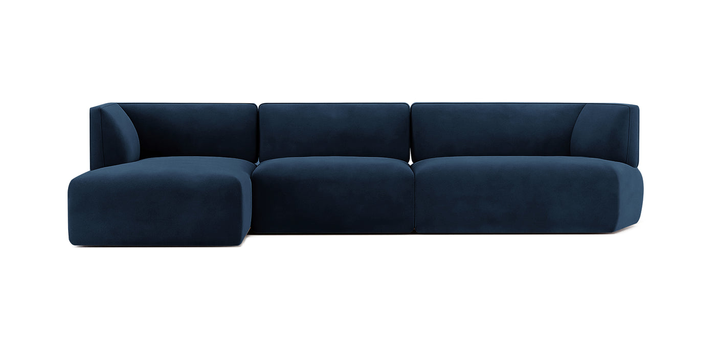 Nado Velvet L-Shape Sofa