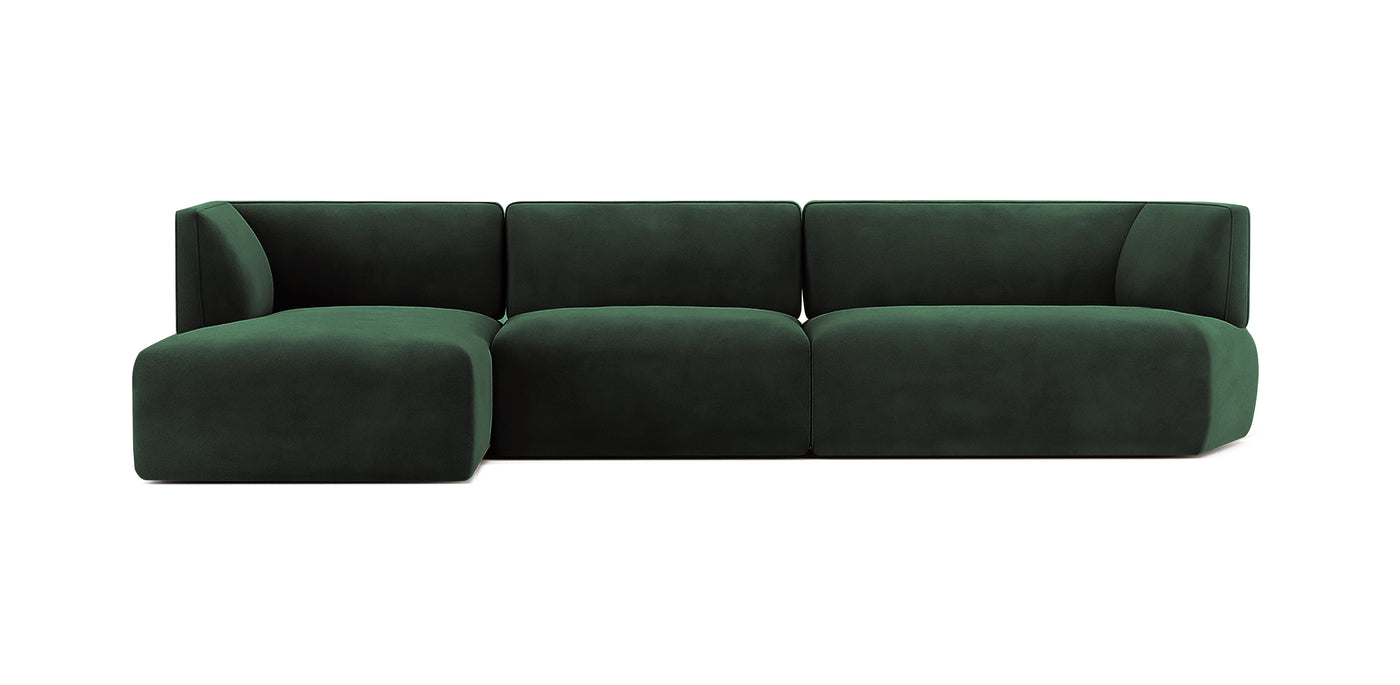 Nado Velvet L-Shape Sofa
