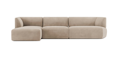 Nado Velvet L-Shape Sofa