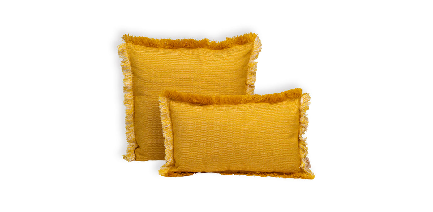 Twenty-One Tweed Frill Cushion
