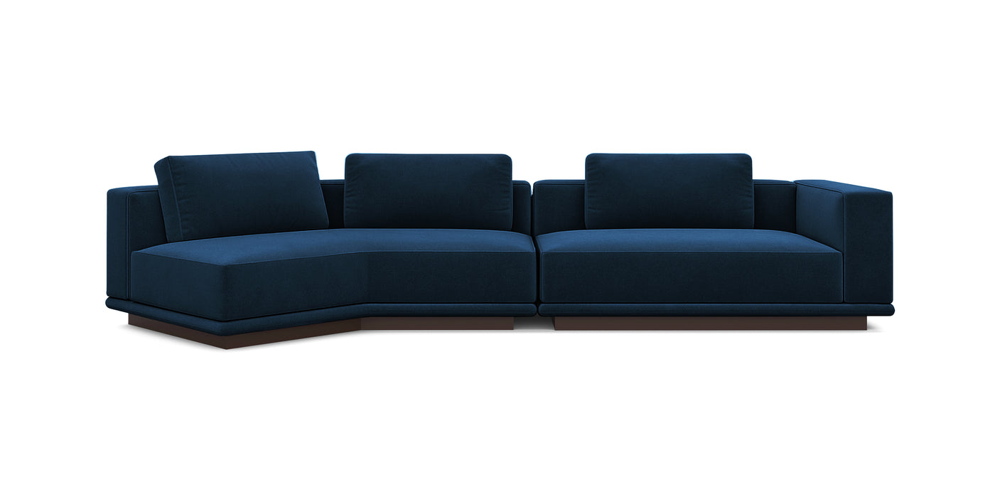 Nobu 359 Velvet Inclined Sofa