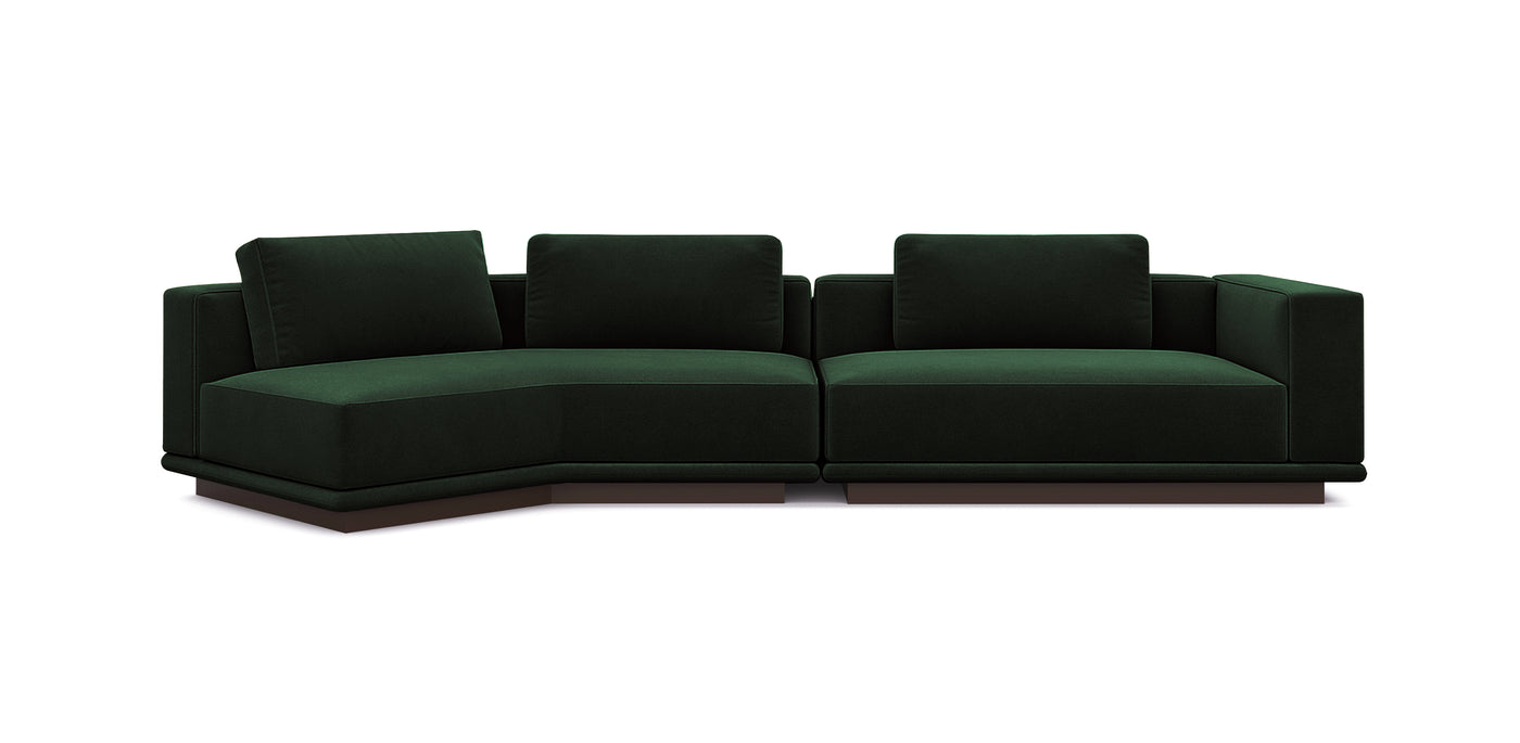 Nobu 359 Velvet Inclined Sofa