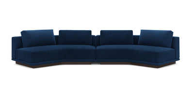 Nobu 400 Velvet Inclined Sofa