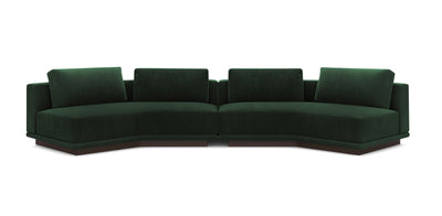 Nobu 400 Velvet Inclined Sofa