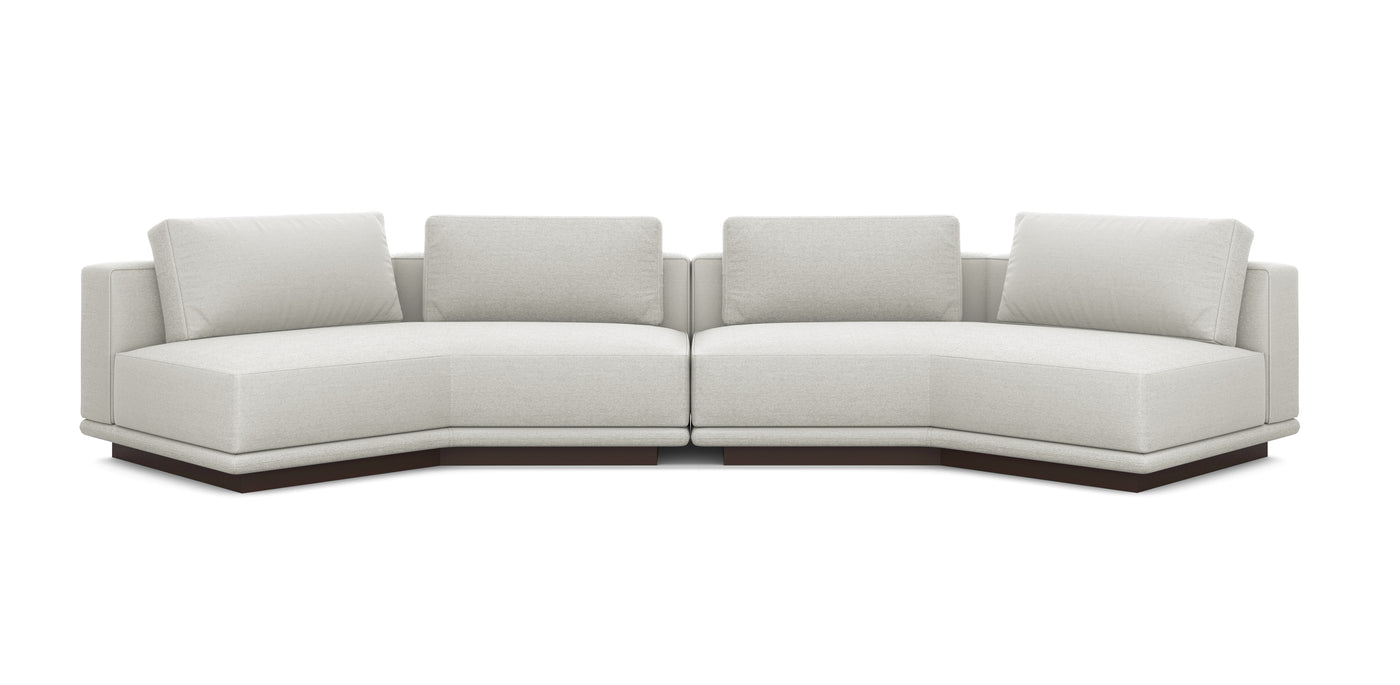 Nobu 400 Linen Inclined Sofa