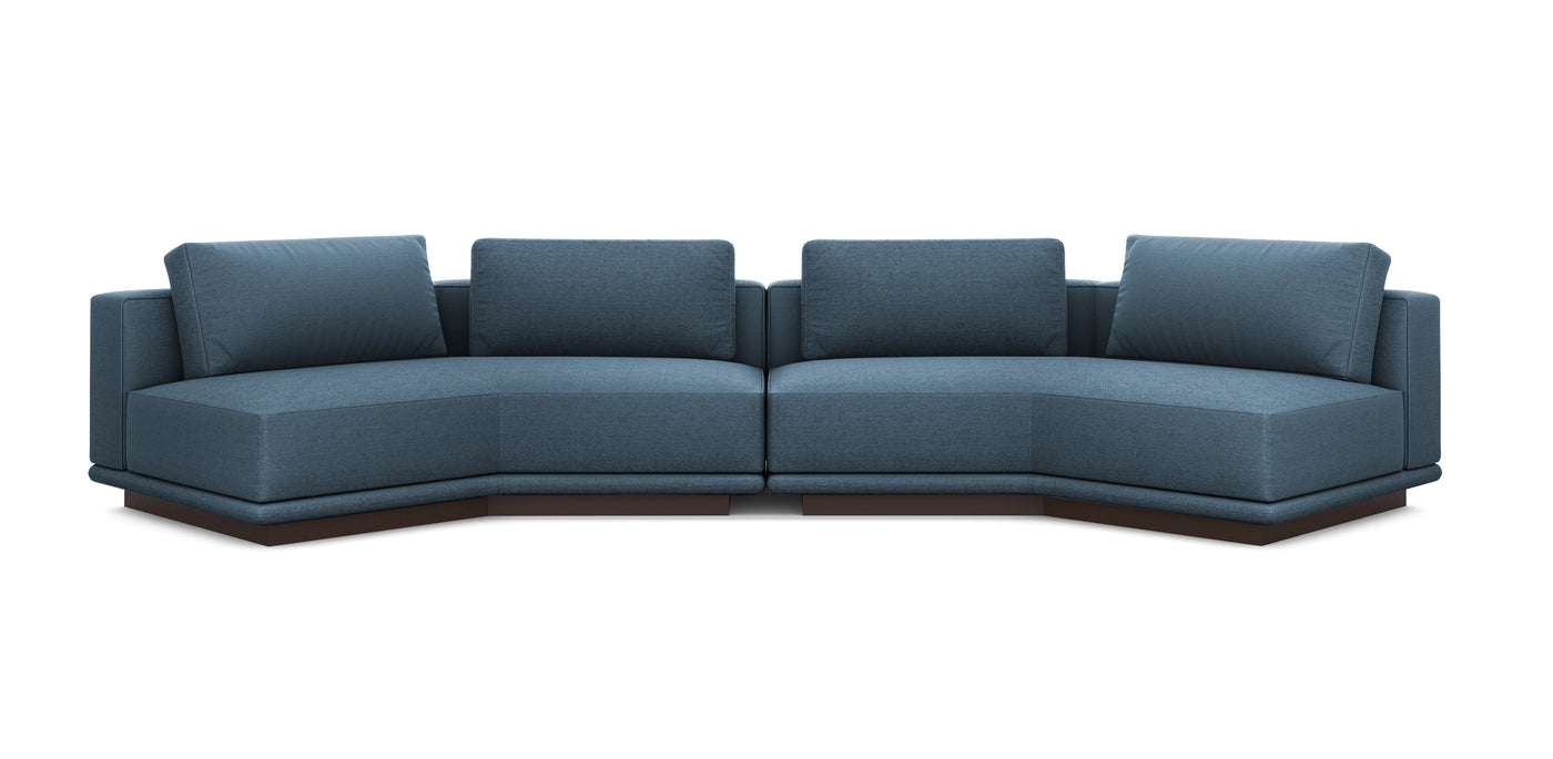 Nobu 400 Linen Inclined Sofa