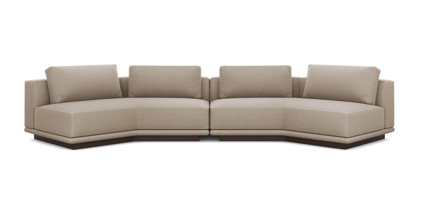 Nobu 400 Linen Inclined Sofa