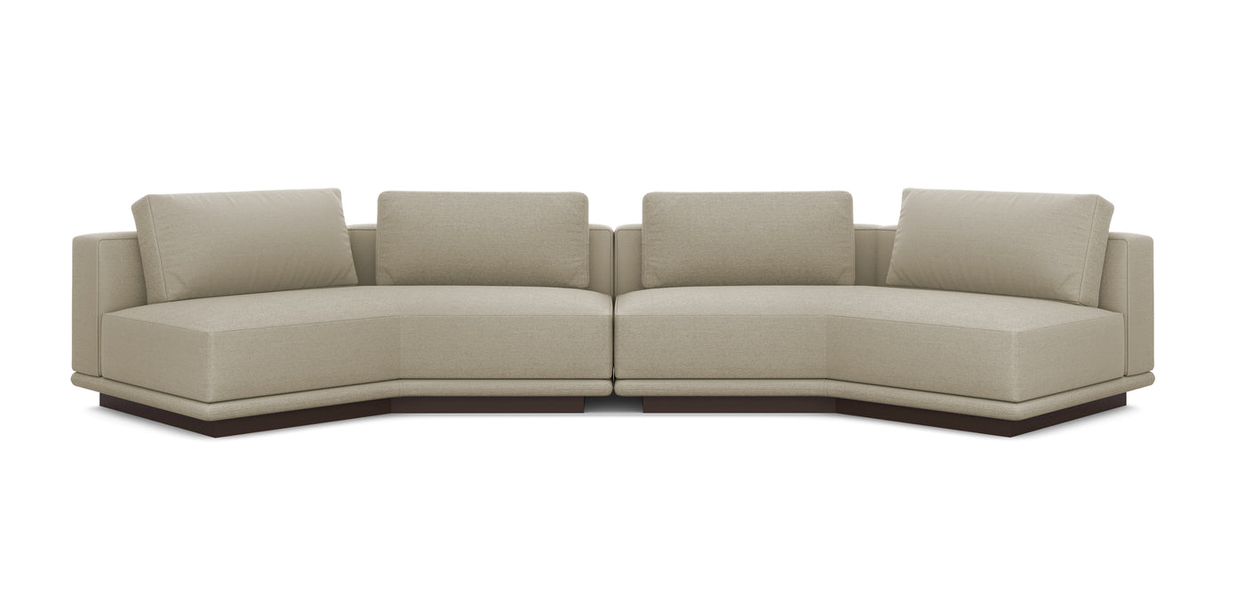 Nobu 400 Linen Inclined Sofa