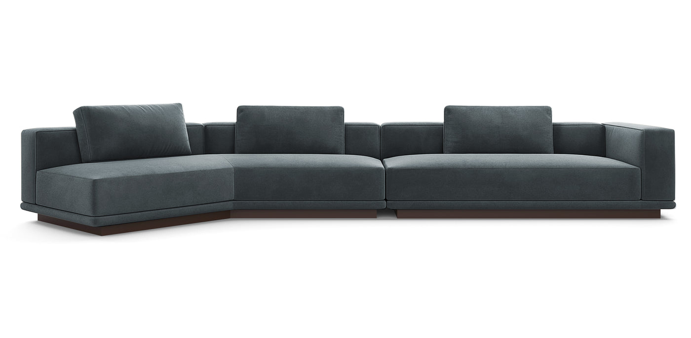 Nobu 450 Velvet Inclined Sofa