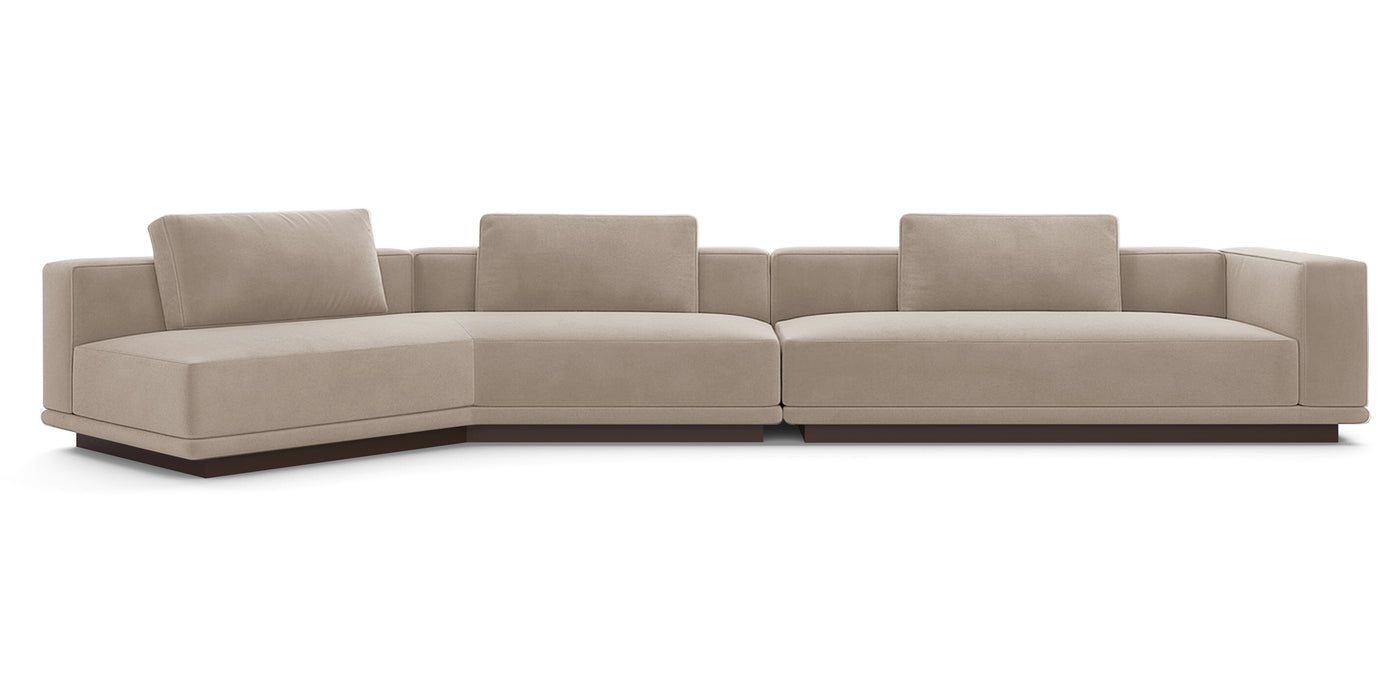 Nobu 450 Velvet Inclined Sofa