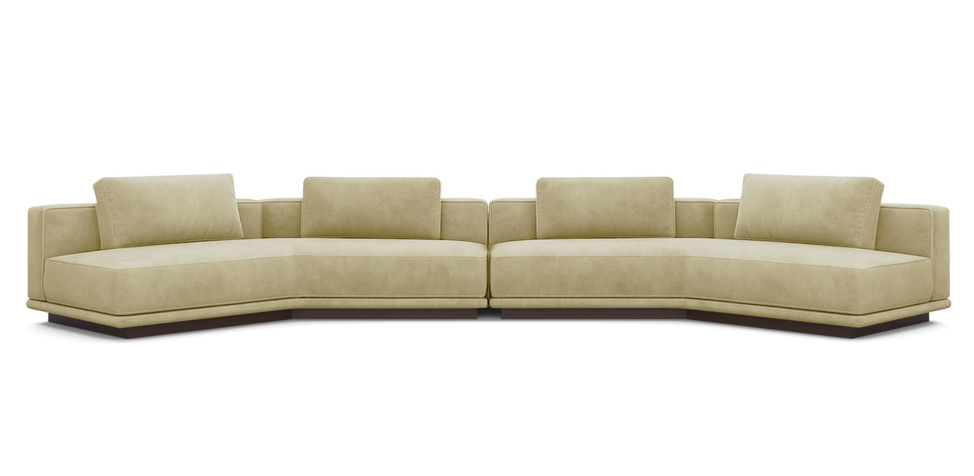 Nobu 500 Velvet Inclined Sofa