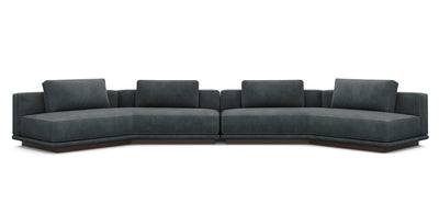Nobu 500 Velvet Inclined Sofa