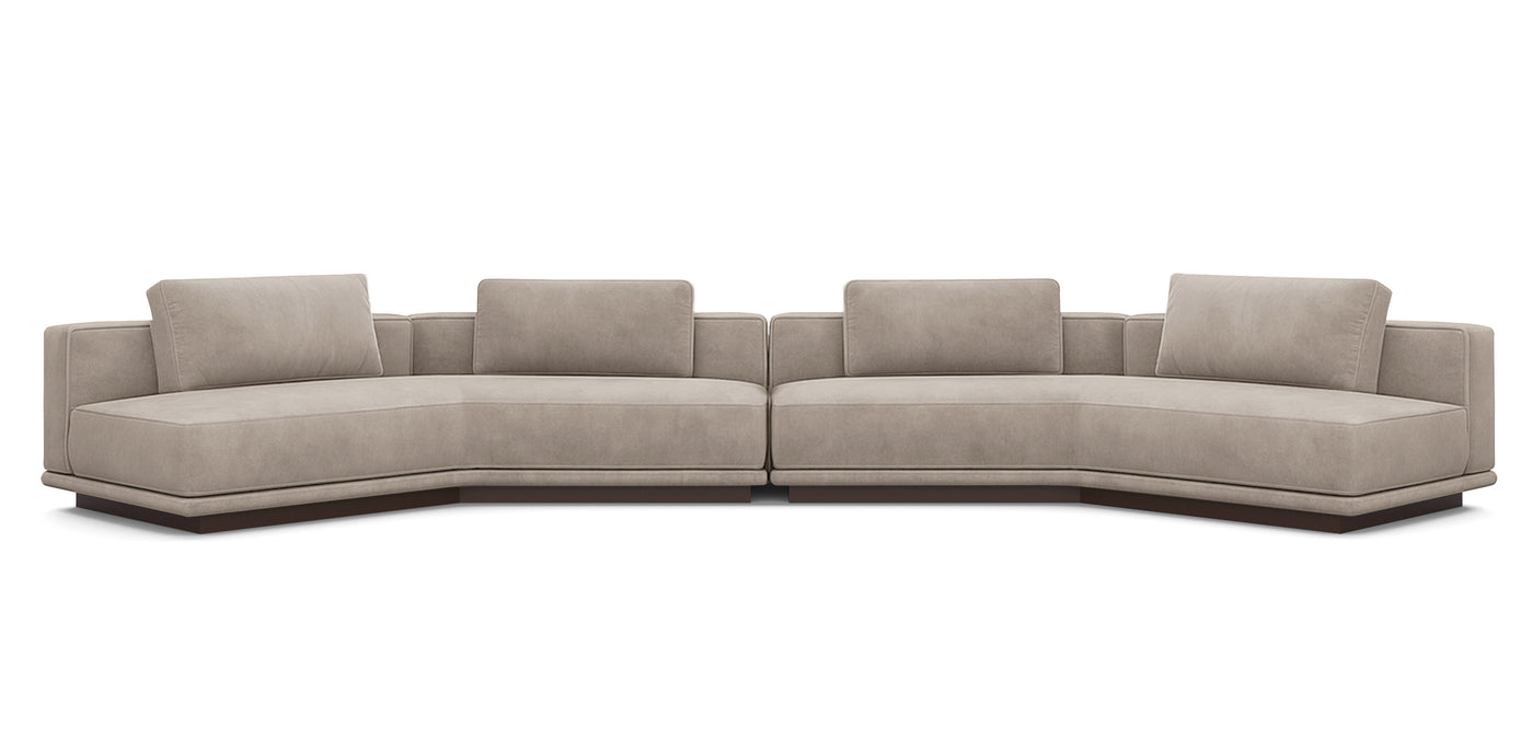 Nobu 500 Velvet Inclined Sofa