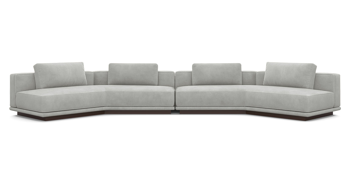 Nobu 500 Velvet Inclined Sofa