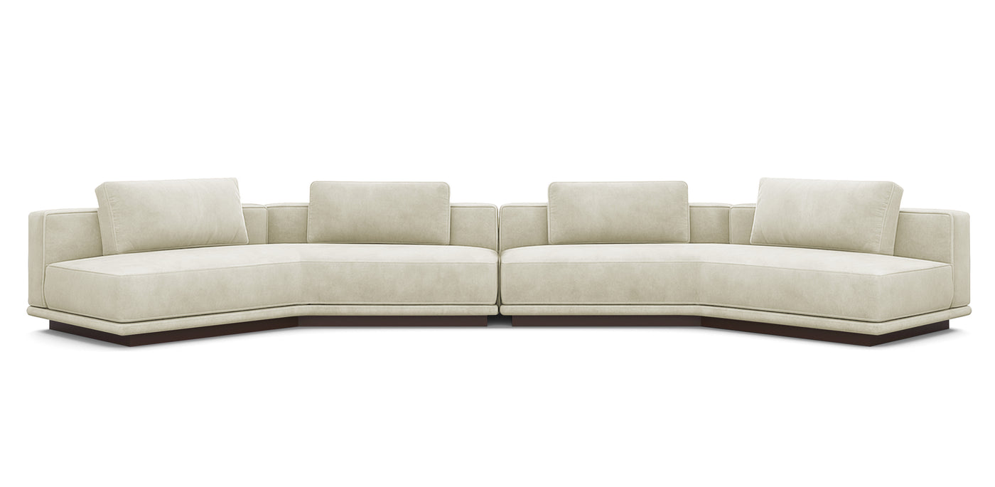 Nobu 500 Velvet Inclined Sofa