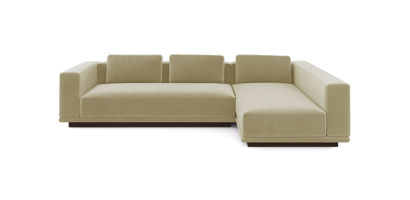 Nobu Velvet L-shape Sofa