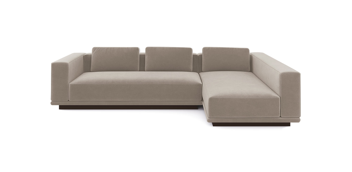 Nobu Velvet L-shape Sofa