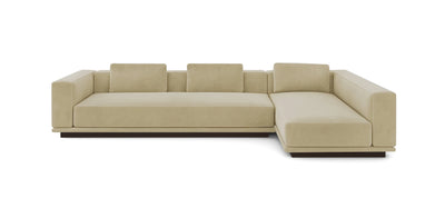 Nobu 352 Velvet L-shape Sofa